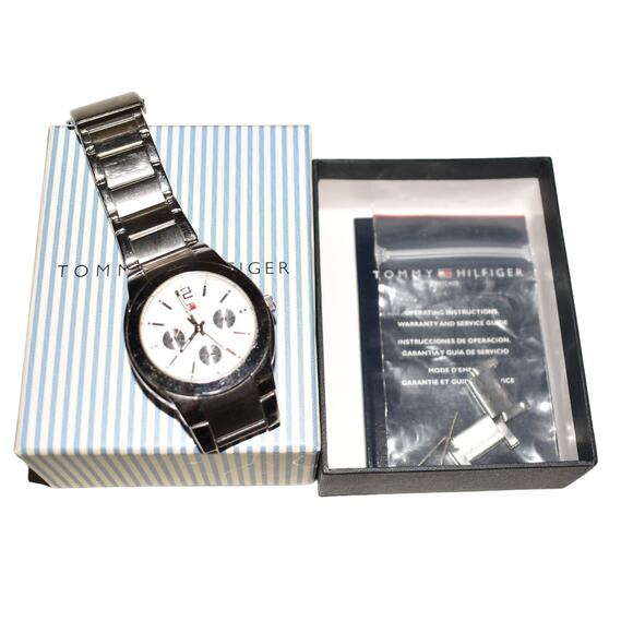 TOMMY HILFIGER NEW $185 Stainless Steel Watch Water Resistant 165 FT - Picture 4 of 5